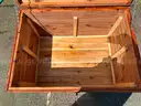Custom Cedar wood USCG military trunk
