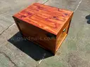 Custom Cedar wood USCG military trunk
