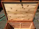 Custom Cedar wood USCG military trunk