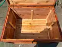 Custom Cedar wood USCG military trunk