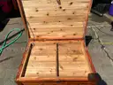 Custom Cedar wood USCG military trunk