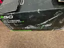 EGO push mower, chainsaw, weed trimmer, batteries and charging stations combo