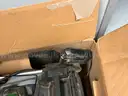 EGO push mower, chainsaw, weed trimmer, batteries and charging stations combo