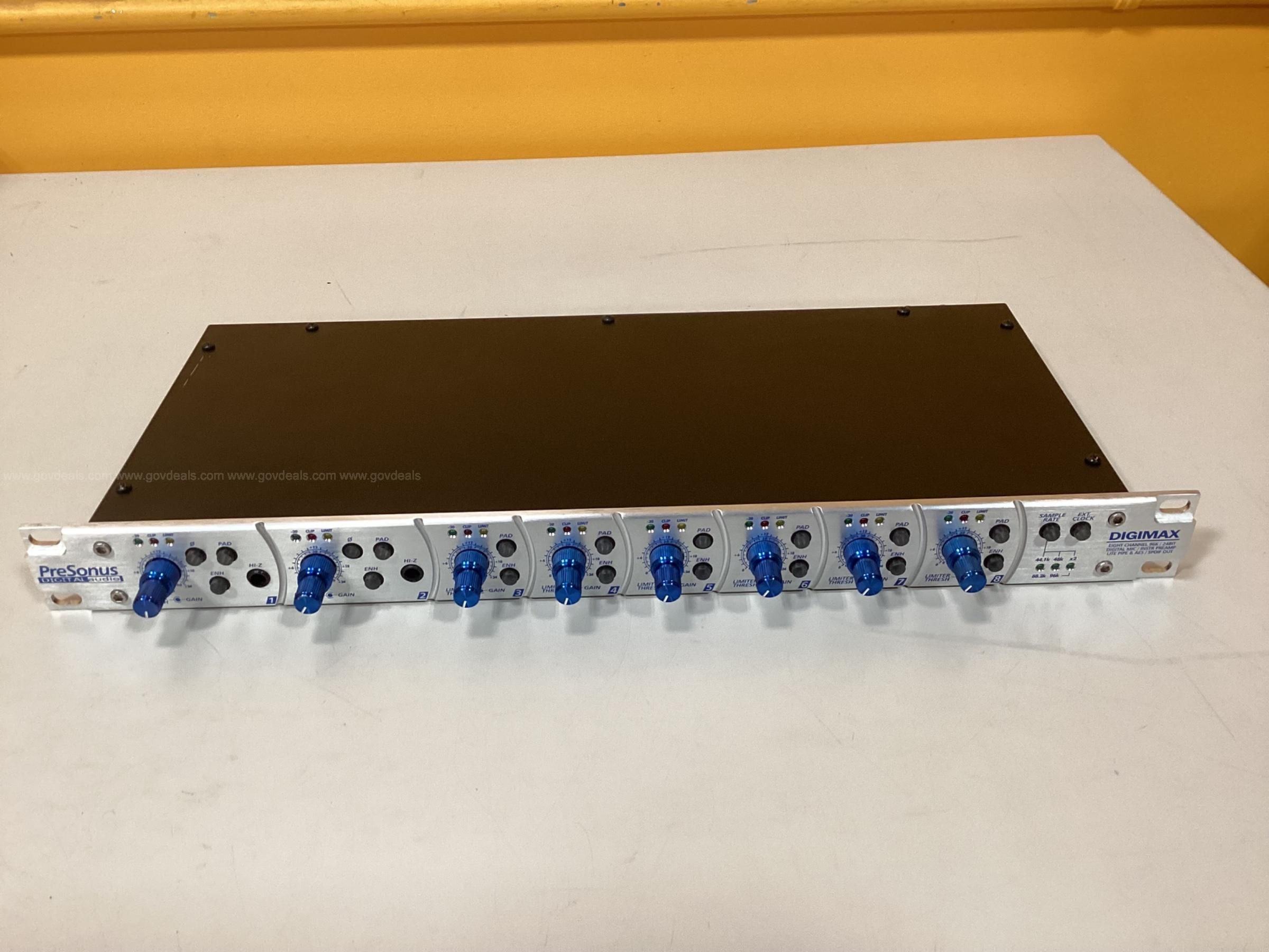 Presonus DIgimax 8 Channel Mic PreAmp | GovDeals
