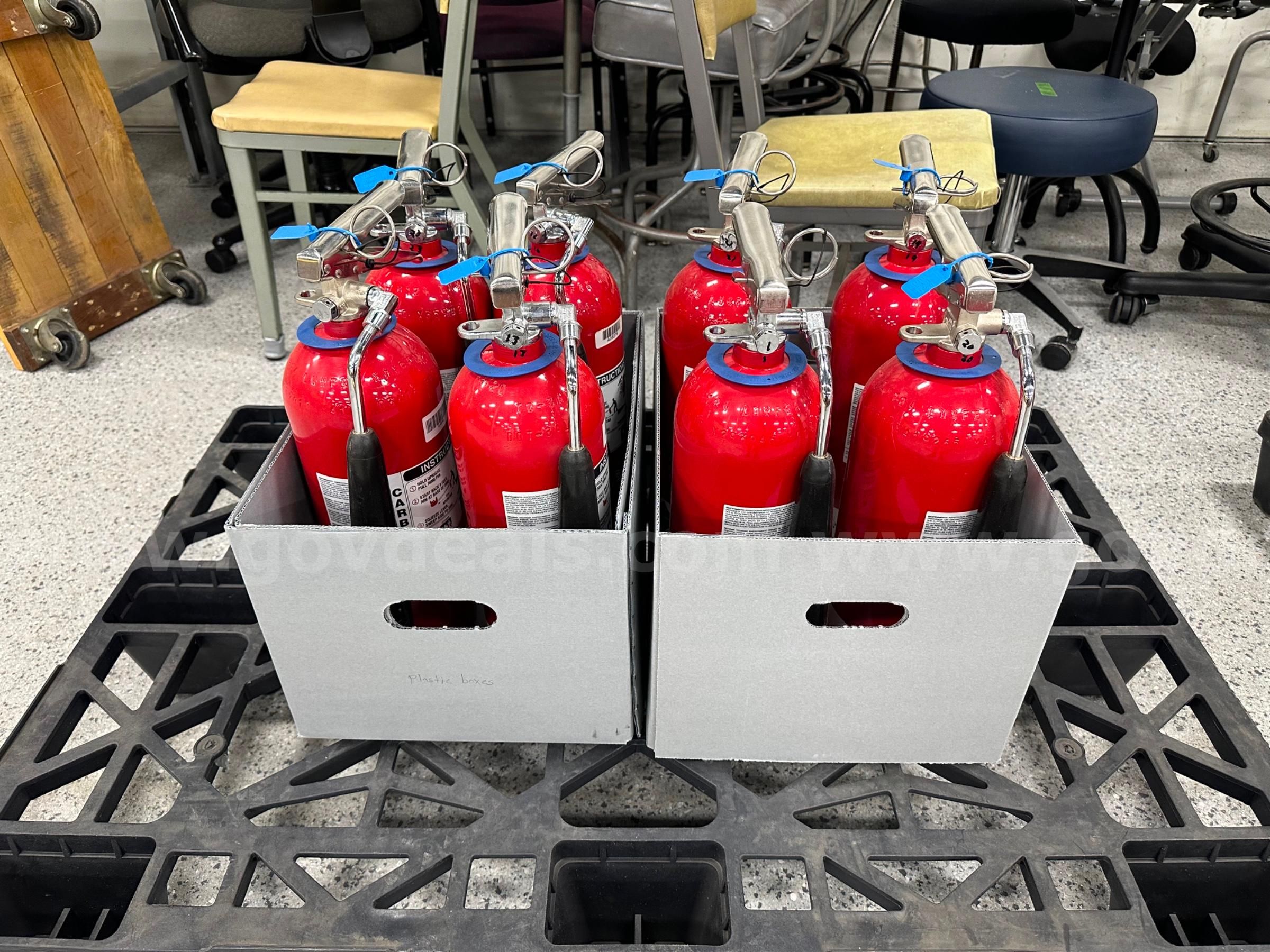 Lot Of 8 Amerex Fire Extinguishers, Model 322 | AllSurplus