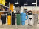 Lot of 19 Reusable Water Bottles, Various Brands