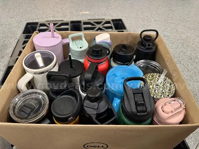 Lot of 19 Reusable Water Bottles, Various Brands