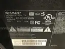Sharp Aquos LC-52LE810UN TV - No Stand or Remote