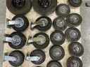 Lot of Various Cart Wheels