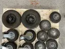 Lot of Various Cart Wheels