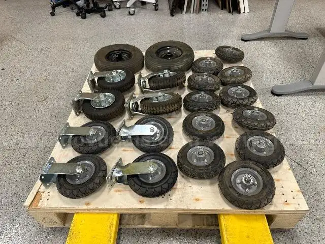 Lot of Various Cart Wheels