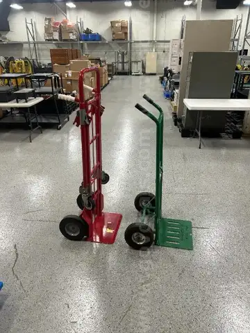 Lot of 2 Two Wheeled Carts