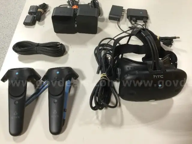 HTV Vive VR System Headset with Controllers &#x26; Sensors