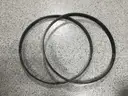 Lot of 4 Yamaha Field-Corps Marching Bass Drums of Different Sizes