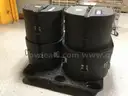Lot of 4 Yamaha Field-Corps Marching Bass Drums of Different Sizes
