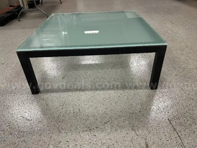 Frosted Glass Top Coffee Table