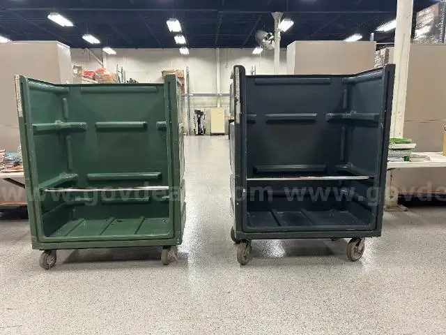 2 Poly-Trux Laundry Carts