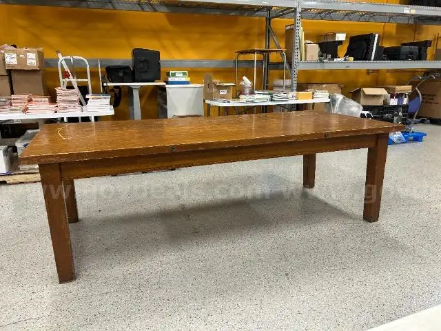 2 Henry L. Guth Large Old Oak Tables