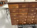 Old 30 Drawer Oak Specimen Cabinet