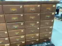 Old 30 Drawer Oak Specimen Cabinet