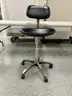 Lot of 5 Rolling Lab Stools