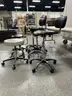 Lot of 5 Rolling Lab Stools