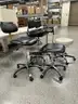 Lot of 5 Rolling Lab Stools