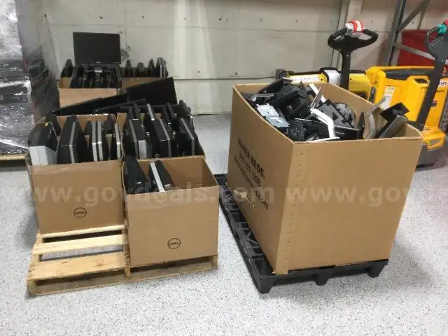 Lot of 68 Various Brands, Sizes of Monitors - Untested