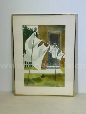 &#x22;Laundry At The Back Door&#x22;  Mary Muller