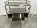A.S. Aloe Vintage Rolling Metal Cart