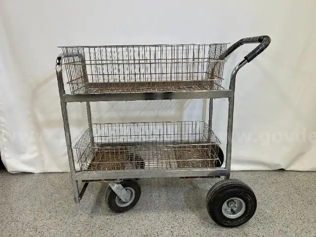 Metal Wire Basket Cart