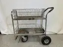Metal Wire Basket Cart
