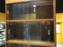 Nucraft Antique Wooden 6 High Sliding Door Shelving Unit