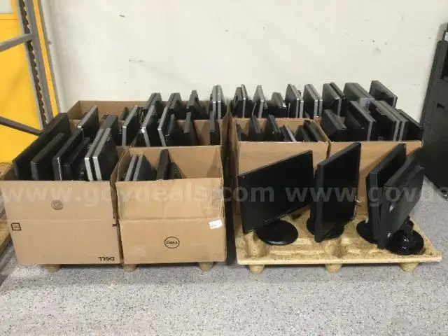 Lot of 77 Various Brands, Sizes of Monitors - Untested