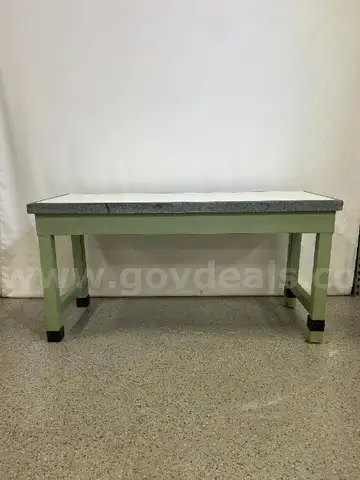 Stone Top Metal Table