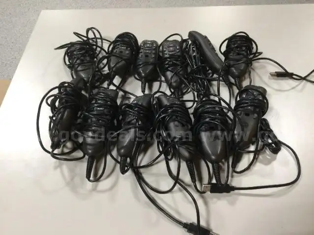 Lot of 12 Nuance PowerMic III Microphone - Untested