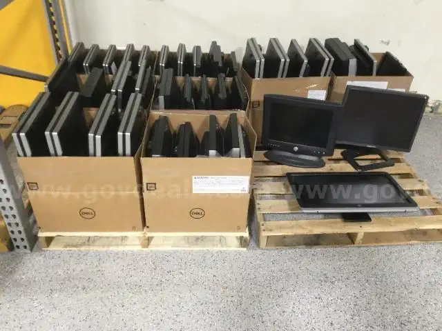 Lot of 69 Various Brands, Sizes of Monitors - Untested