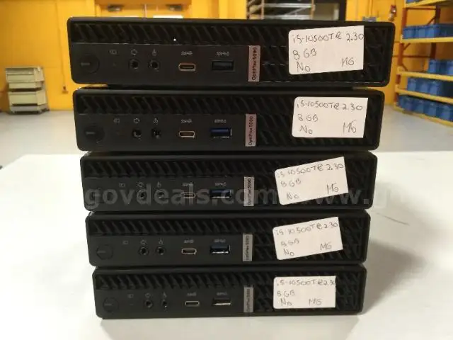 Lot of 5 Dell OptiPlex 5090 Micro Computer i5-10500T @ 2.30 GHZ