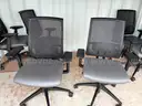 PAIR OF OFFICE CHAIRS