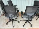 PAIR OF OFFICE CHAIRS