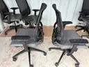 PAIR OF OFFICE CHAIRS