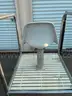 STAINLESS POOL STAND WITH ARM RESTS