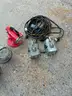 4 VINTAGE FIRE AND RESCUE LIGHTS WITH JUNCTION BOXES
