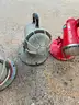 4 VINTAGE FIRE AND RESCUE LIGHTS WITH JUNCTION BOXES