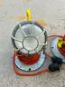 4 VINTAGE FIRE AND RESCUE LIGHTS WITH JUNCTION BOXES