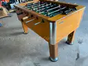 USED FOOSBALL TABLE WITH SPARE PARTS