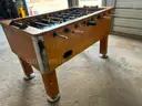 USED FOOSBALL TABLE WITH SPARE PARTS
