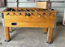 USED FOOSBALL TABLE WITH SPARE PARTS
