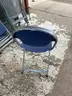 20 - GRAY AND BLUE FOLDING CHAIRS