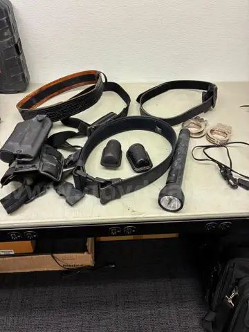 GROUP OF POLICE GOODS